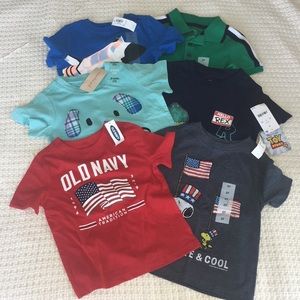 💙 Lot of 6 2T Boys Short Sleeve Shirts 💙